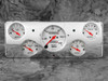 Ford Car 40(Deluxe or Standard) or Ford Truck Billet Aluminum Dash Insert w/ Auto Meter Arctic White gauges 1940-47