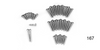 1956-1957 Chevy Interior Trim Screw Set, 4-Door Hardtop