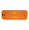 1973-1974 Chevy/GMC Truck Parklight Lens, R/H, Amber, With Diffused Silver Painted Sides