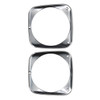 1964-1966 Chevy Truck Headlight Bezels, Chrome. Pair