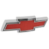 1967-1968 Chevy Truck Grill Emblem Chrome with Red Details, With Hardware