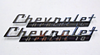 1960 Chevy Truck Hood Side Emblems "Chevrolet Apache 10". Pair