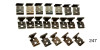 1955-1957 Chevy Rear Window, Moulding Clips