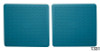 1955-1956 Chevy Factory Accessory Floor Mats, Turquoise