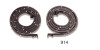 1955-1957 Chevy Door Weatherstrip Seals with Molded Ends, 2-Door Hardtop & Convertible (Made in USA)