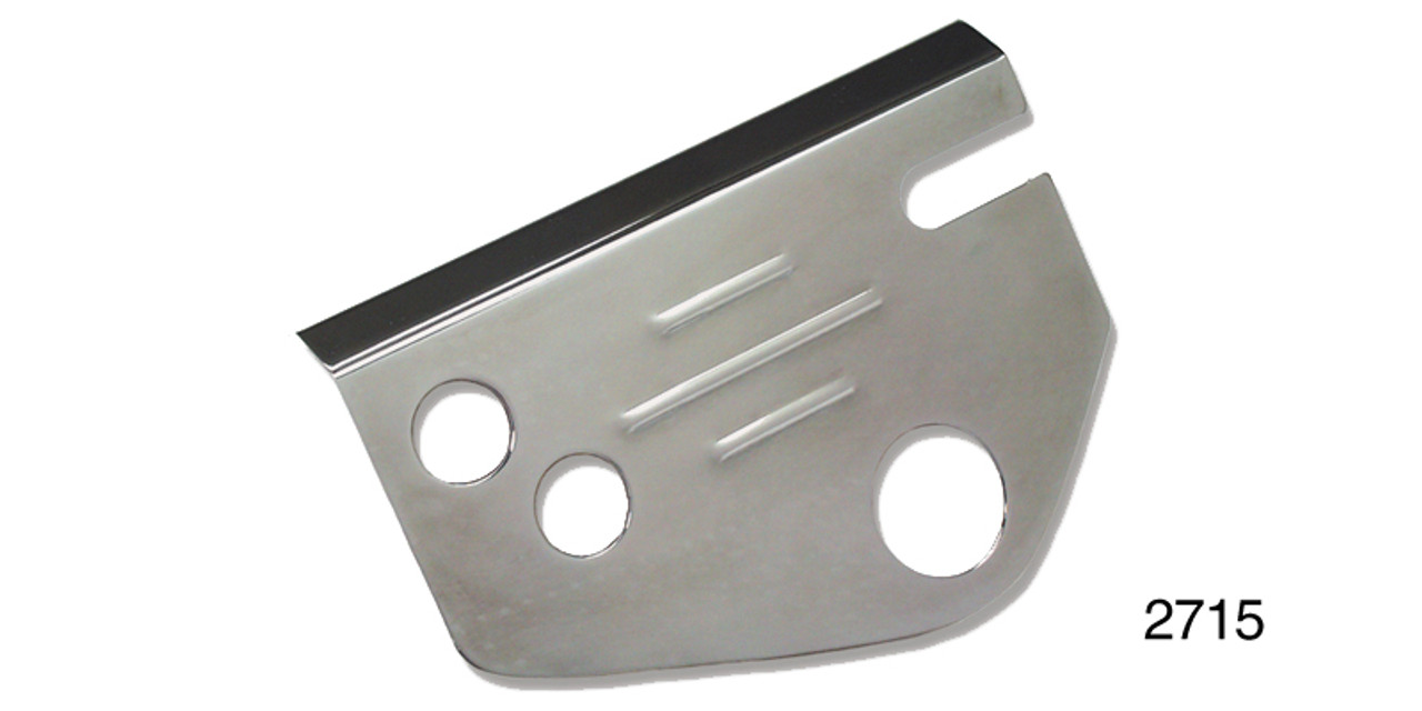 1955-1957 Chevy Chromed 605 Steering Box Cover, Ribbed