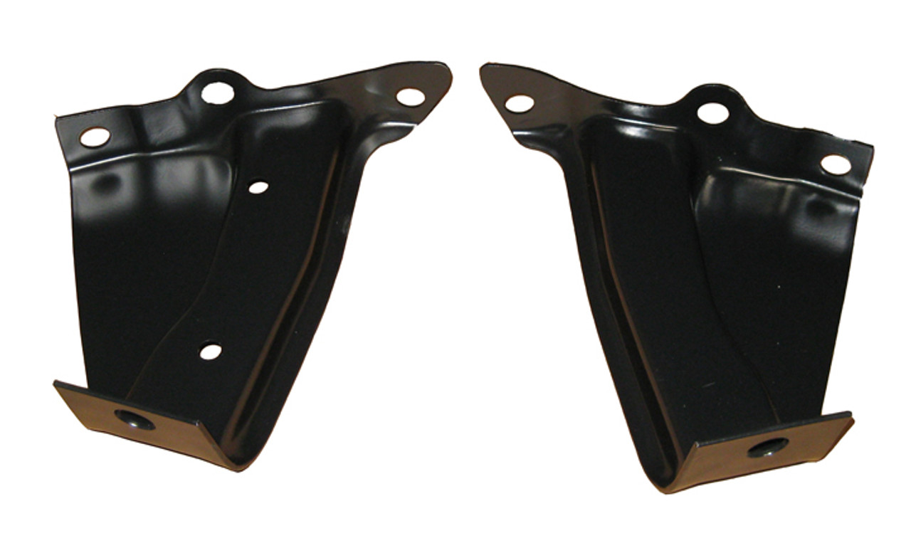 1957  BRACKETS, REAR BUMPER END; PAIR