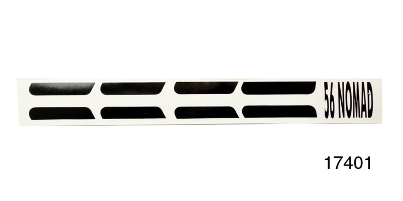 1956 Chevy Upper Paint Divider Decal, Black, Nomad