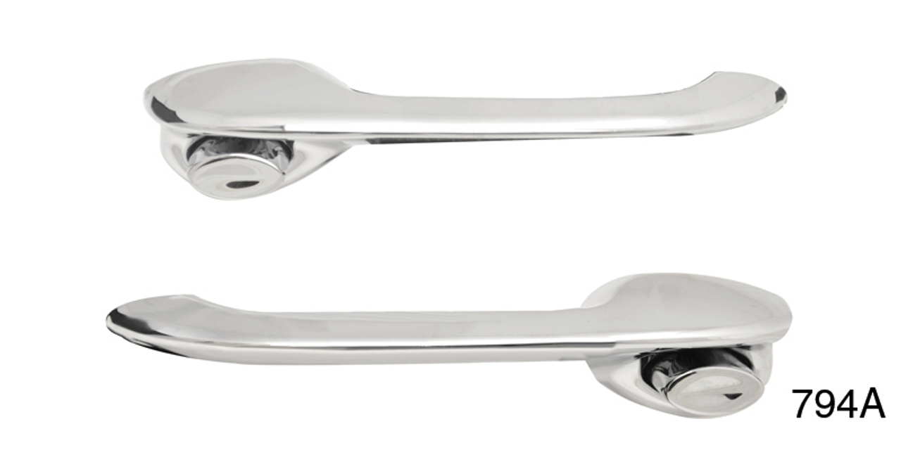 1955-1957 Chevy Belair or 210 Outside Door Handle Assembly, Sedan, Nomad, Wagon Front and Rear and 4-Door Hardtop Front Doors (Made in USA)