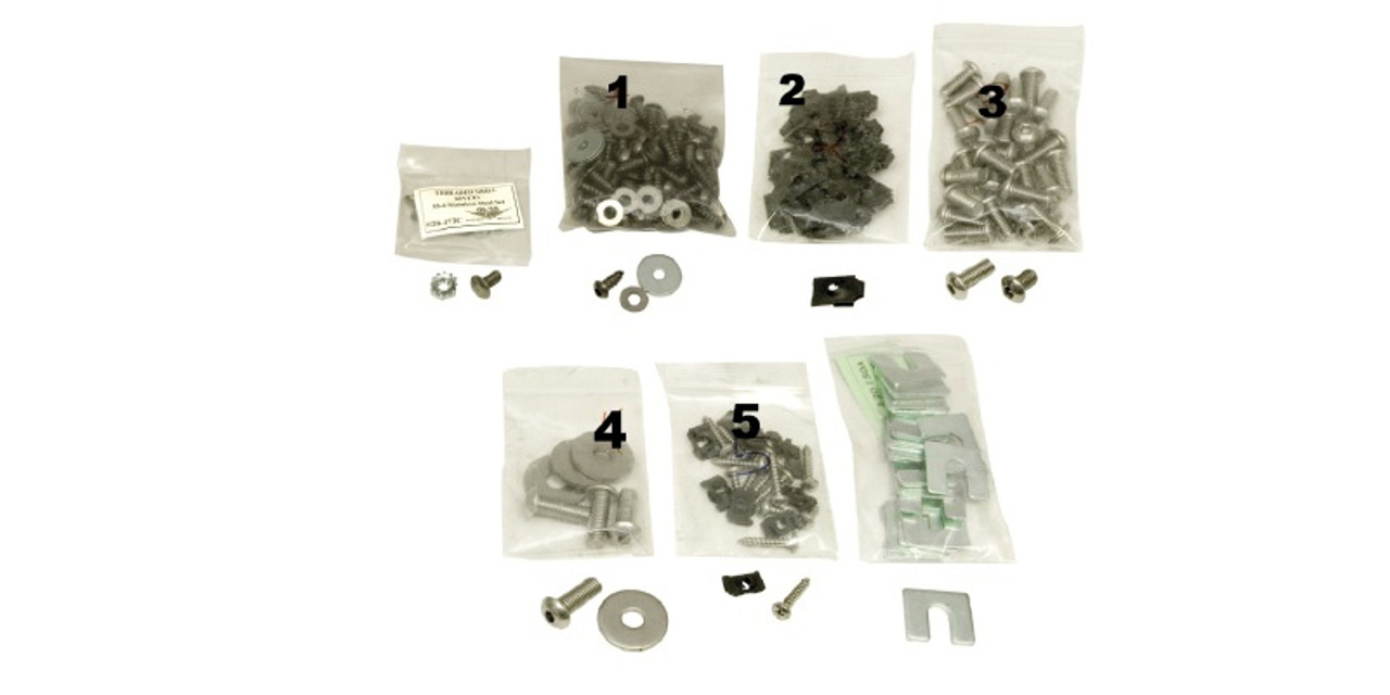 1955 Chevy Stainless Front End Sheet Metal Fastener Kit