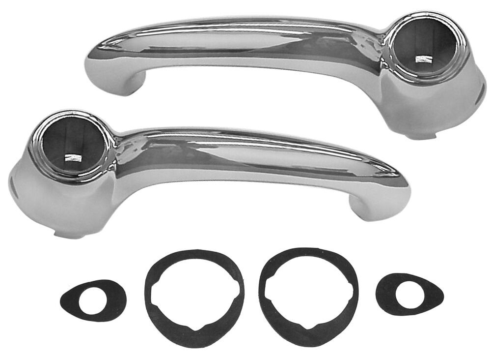 Chrome Door Handle Set – LH & RH, Fits 1952-1959 Chevrolet Pickup (New With Hardware Included) 12 thumbnail image