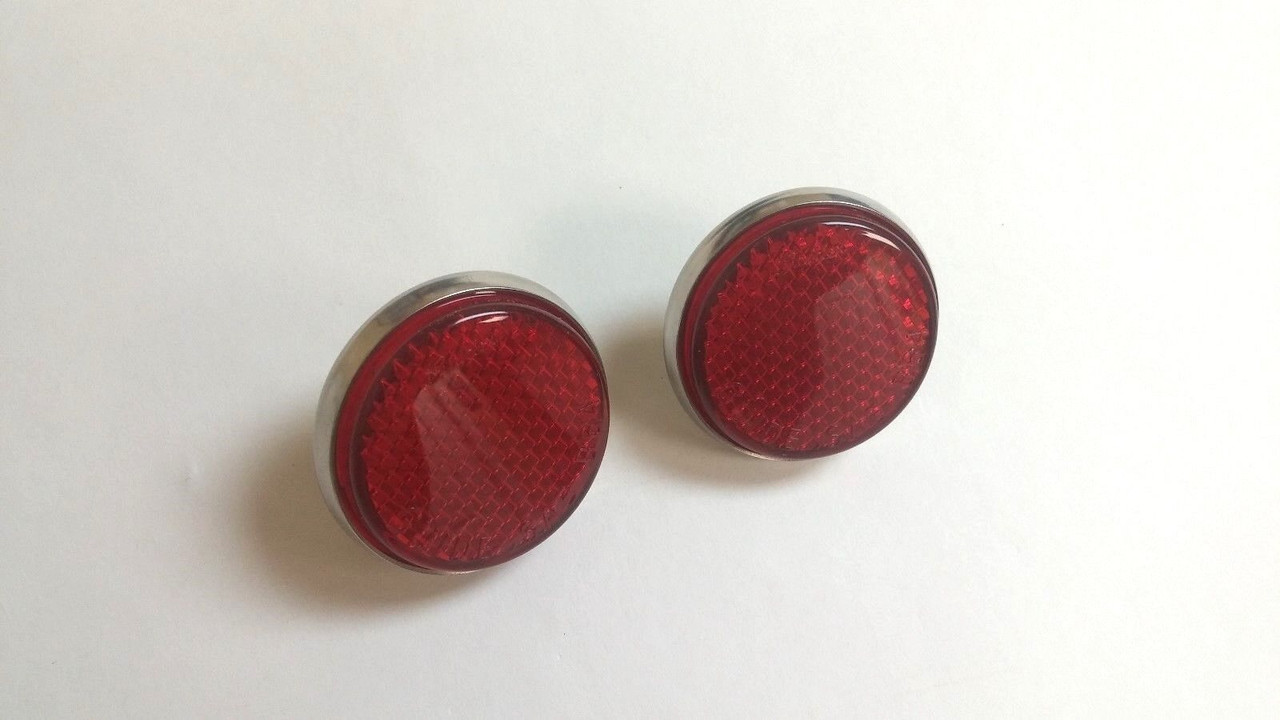 1951-1952 Chevy Car Tail Light Reflector. Pair