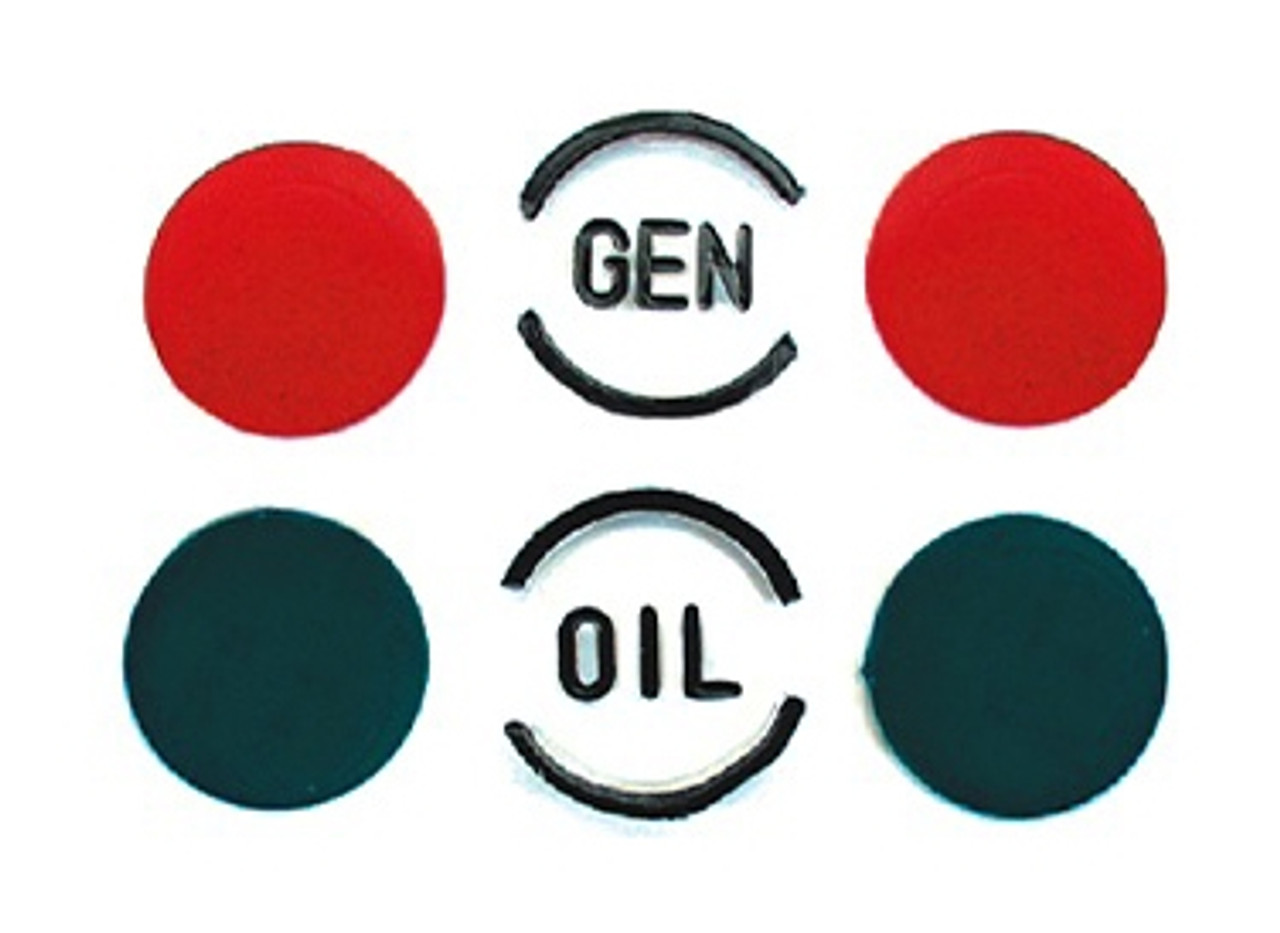 1957 Chevy Car Dash Indicator Recoloring Lenses Color Inserts