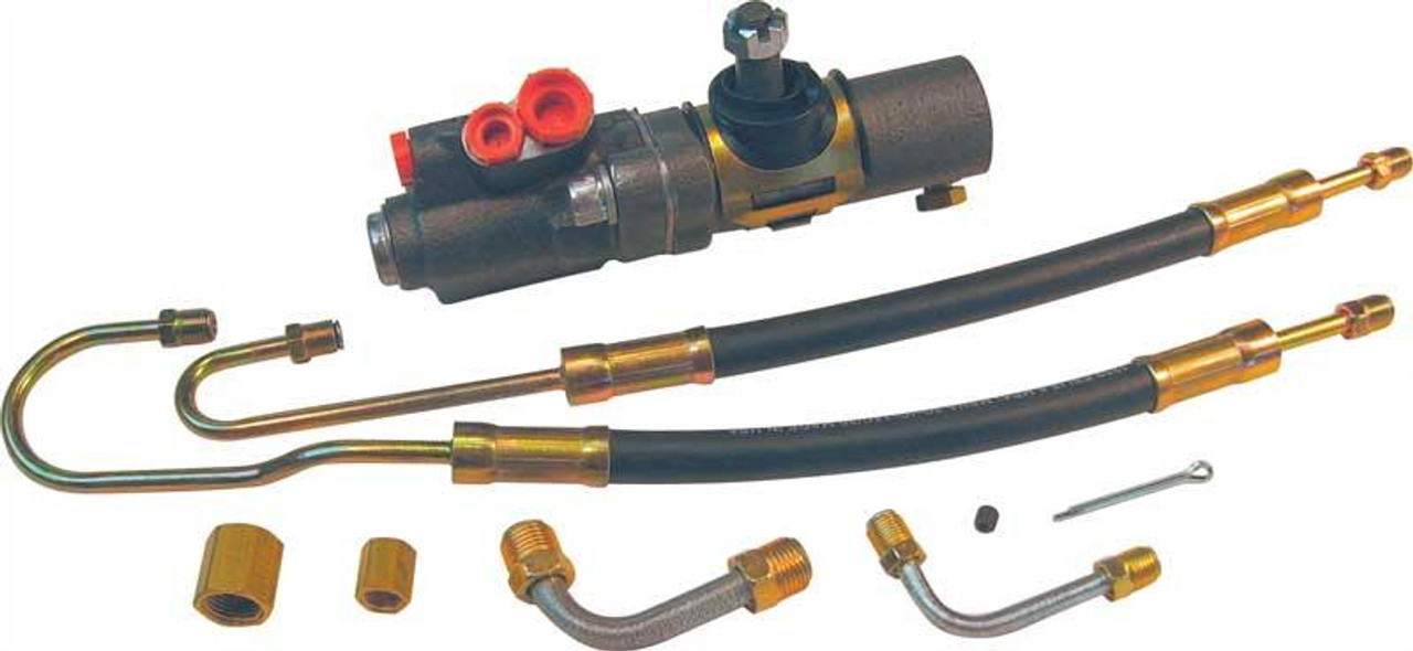 1955-1957 Chevy Car Power Steering Control Valve Kit With Hoses