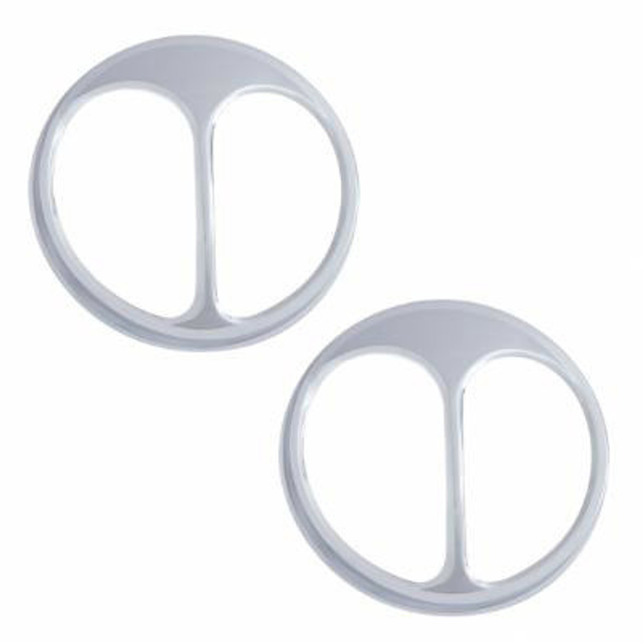 CHROME CAT'S EYE HEADLIGHT COVER 7 Inch (PAIR)