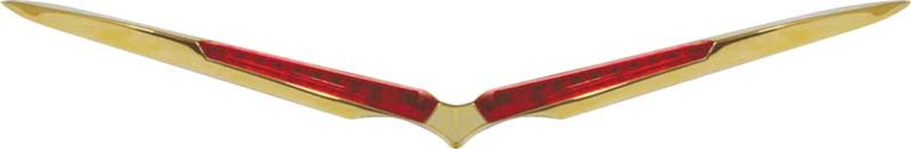 1957 Chevy Car LED Third Brake Light Trunk Emblem With Gold Bezel