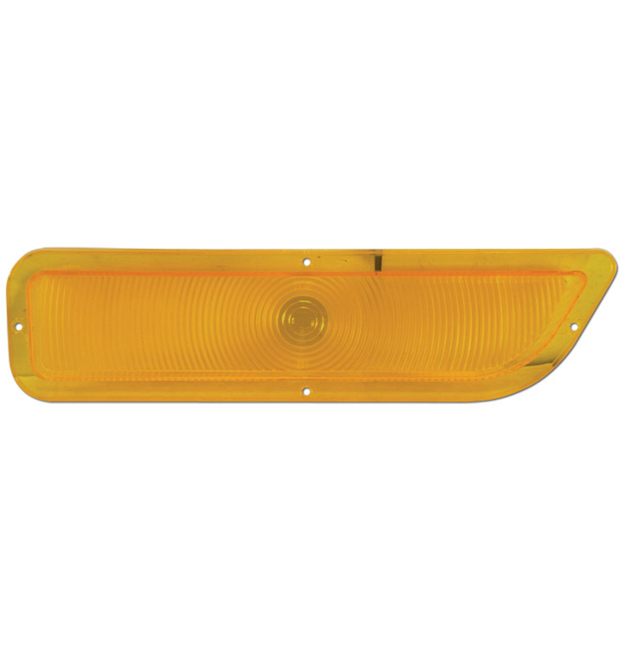 1962-1966 GMC Truck Parklight Lens With Rivets, R/H, Amber