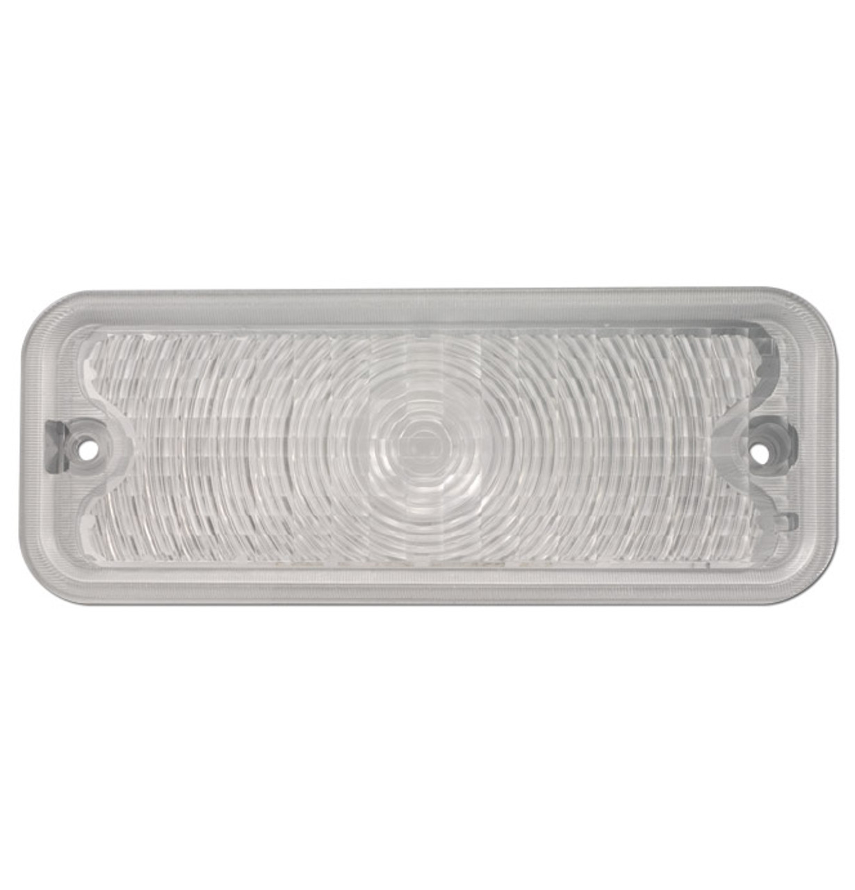 1975-1980 Chevy/GMC Truck Parklight Lens, R/H, Clear, With Diffused Silver Painted Sides