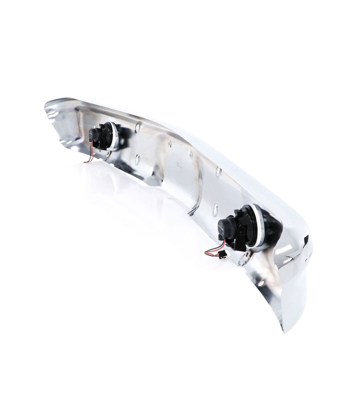 1967-1970 Chevy/ GMC Trucks Front Bumper Chrome With Round Driving Lights With Wiring