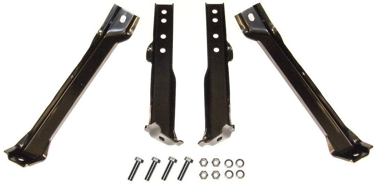 1963-1966 Chevy/GMC Trucks Rear Bumper Bracket Set, Fleetside With Frame Hardware