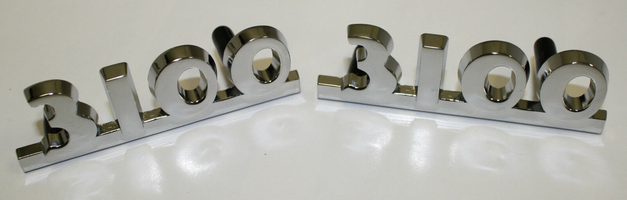 1950-1952 Chevy Truck Hood Side Emblems "3100". Pair