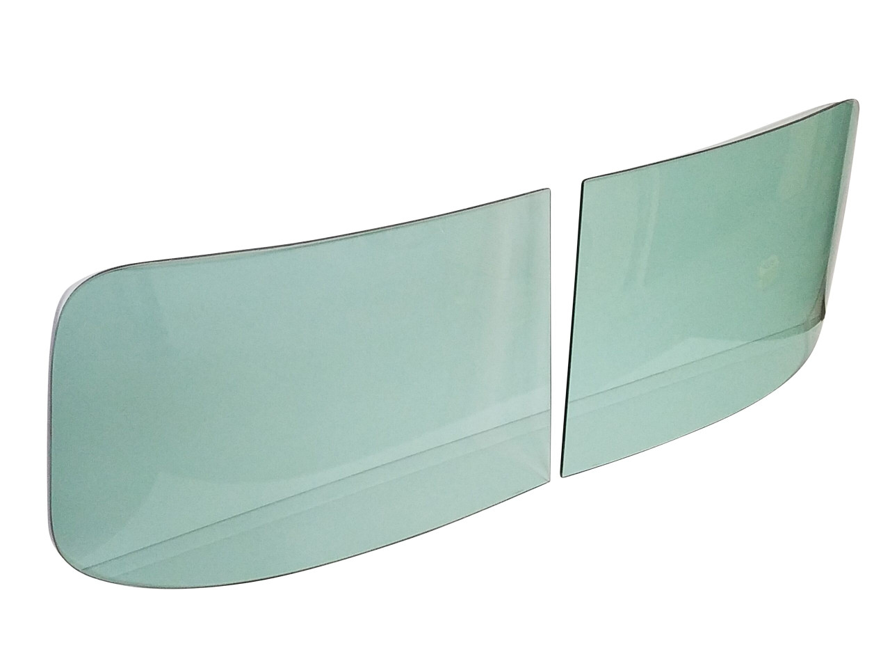 1949-52 Chevy 2 piece Styleline Windshield Glass tinted Green