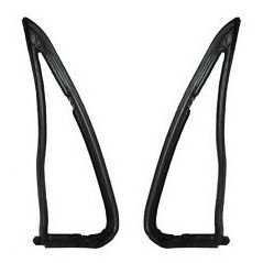 1967-1972 Chevy GMC C10 Pickup Truck Vent Window Seals – Pair, Left & Right, Black Rubber
