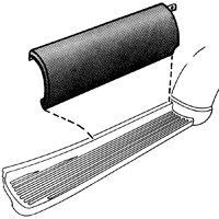 1947-1953 Chevy/GMC Truck Running Board To Bed Splash Apron L/H Shortbed