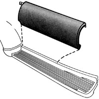 1947-1953 Chevy/GMC Truck Running Board To Bed Splash Apron R/H Shortbed