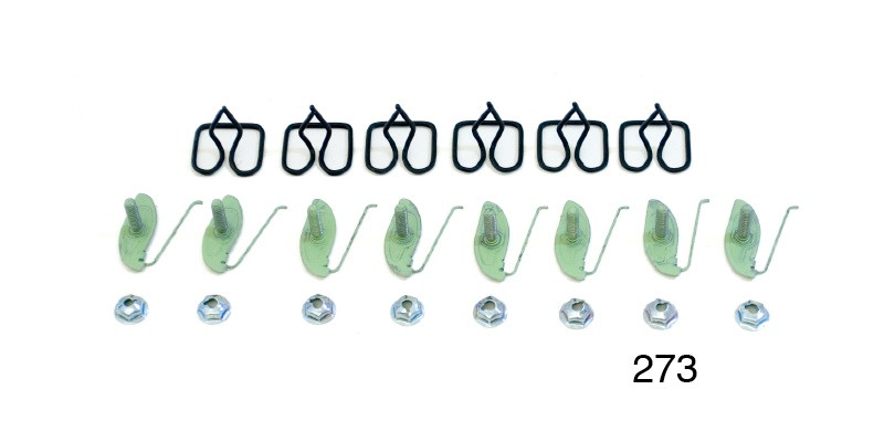Clips De Moldura Tipo Push Para Chevy 1956-1957 – Paquete De 24 Fabricados En EE. UU.