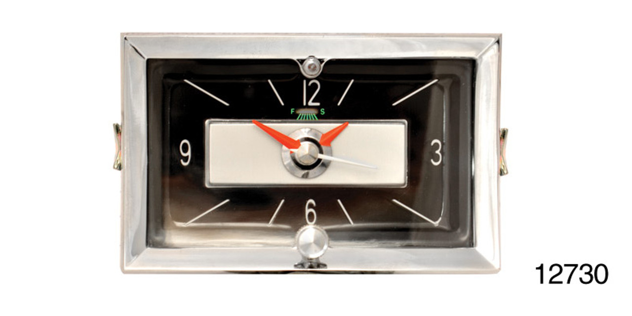 1957 Chevy Quartz Clock, Black