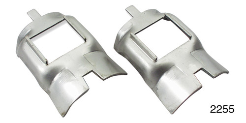 1955-1957 Chevy Rear Axle Bumper Retainers, Pair