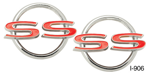 1964 Chevy Impala ''SS'' Quarter Panel Emblems, Pair