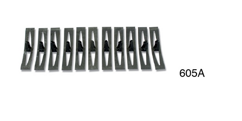 1955-1956 Chevy Firewall-to-Hood Seal Clip Set