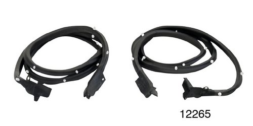 Pair Auxiliary Door J-Strips Weatherstrip Seals For 1955-1957 Chevy Bel Air - Foto 2