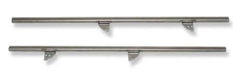 1955-1957 Chevy Glass Metal Channel, 2-Door Wagon, Rear, Driver Side