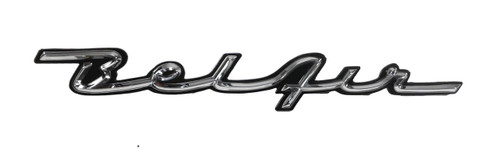 1957 Chevy Car "Bel Air" Script Custom Chrome Dash Emblem