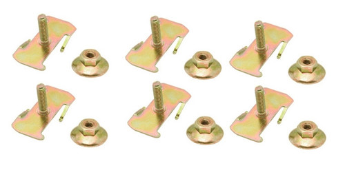 1955-1957 Chevy Car Paint Divider Moulding Clip Set. 6 piece