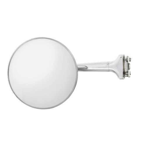 4" STAINLESS STEEL PEEP MIRROR WITH CHROME STRAIGHT ARM