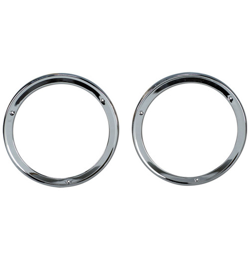 1963 Chevy Truck Headlight Bezels, Chrome. Pair