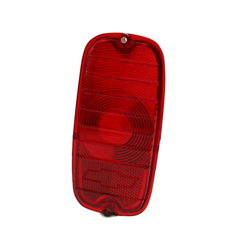 1960-1966 Chevy/GMC Truck Tail Light Lens with Bowtie L/R or R/H, Red, Plastic. Fleetside