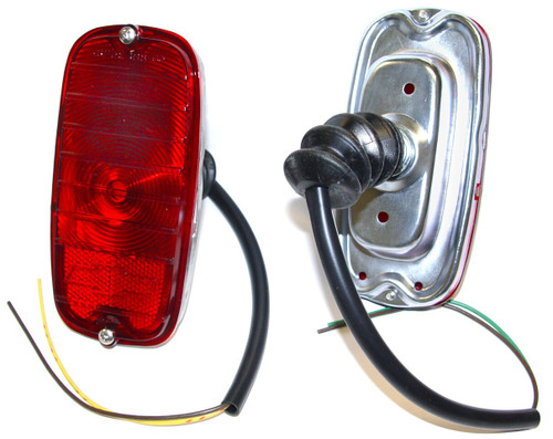 1962-1966 Chevy Truck Tail Light Assembly R/H, Fleetside, With Wire Leads