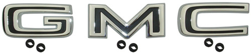 1968-1972 GMC Truck Front Hood Letters Chrome With Fasteners
