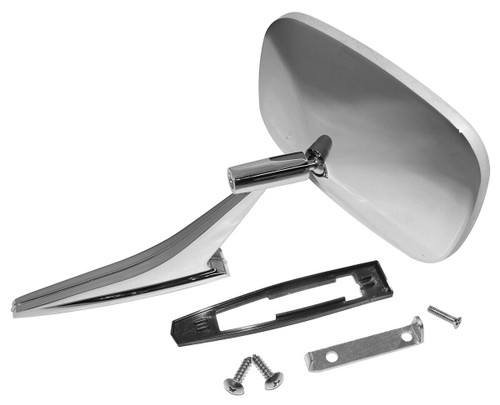 1967-1972 Exterior Mirror Kit R/H, Includes Gasket, Mounting Plate & Screws