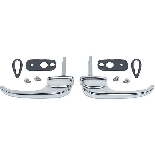 1947-1951 Chevy/GMC Truck Exterior Door Handles Chrome With Gaskets & Hardware. Pair