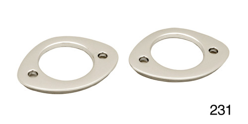 1955-1957 Chevy License Lens Bezels, Nomad & Wagon, Pair