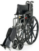 Advantage LX Wheelchair 18'' x 16'' Fixed full arm, Detachable Swingaway Footrest (Nylon)