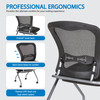 Office Star Armless Mesh Nesting Chair, 2-Pack [84220]