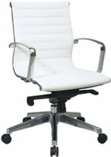 Trendy White Faux-Leather Office Chairs We Love