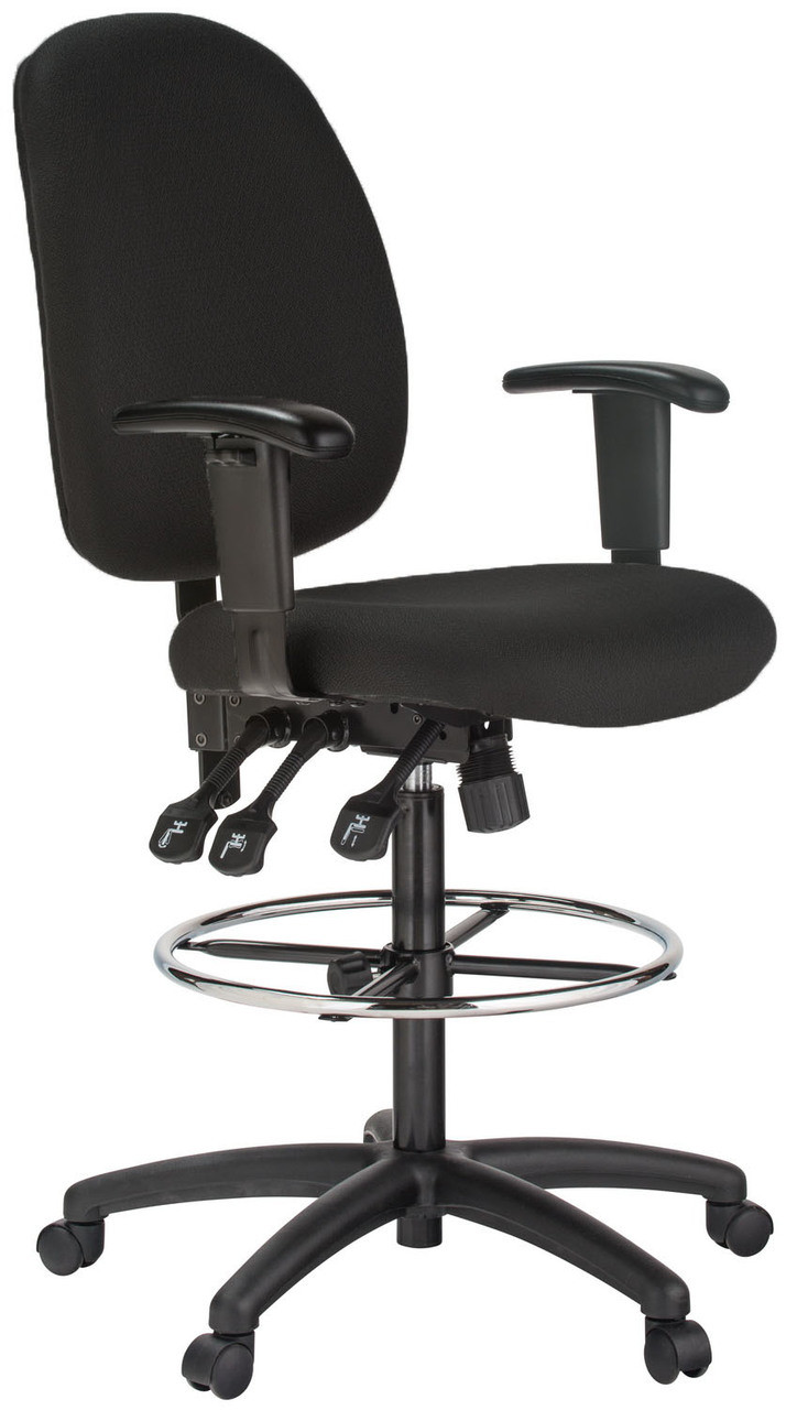 Harwick Adjustable Leather Drafting Chair - 100KL